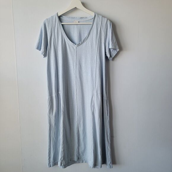 Poetry Dresses & Skirts - poetry short sleeve with pockets Hemp Cotton Lagenlook Flowy dress size 2